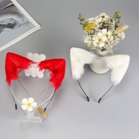 Gothic Plush Fox Cat Ears Cute Lolita Halloween Party Hair Band Artificial Animal Ears Headwear Cosplay Hair Accessories