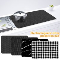 Induction Protective Mat Stove Induction Cooktop Anti-Scratch Mat Kitchen Counter Heat-Resistant Non-Slip Anti-oil Protect Pad