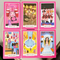 Mean Girls Tarot Deck 12*7cm - Features Regina George, Cady Heron & The Plastics 78 Fully Illustrated Cards