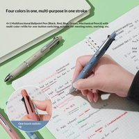 PILOT DR.GRIP 4+1 Multifunctional Pen 0.5mm Ballpoint Pen Mechanical Pencil Wooden Rod Technology High-end Japanese Stationery