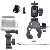 Action Camera Clamp Mount Bike Motorcycle Handlebar Support Holder for GoPro Hero 13 12 11 Insta360 X5 X4 DJI Nano Accessories
