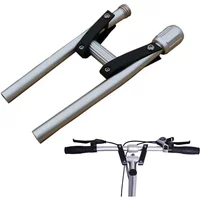 AliExpress NONE Folding Handlebar Aluminum Alloy Folding Bike Bicycle Handlebar Electric Vehicle Handlebar Scooter Cycling Parts Horizontal Bar