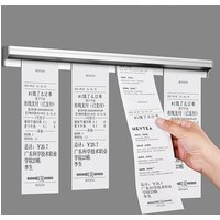 Kitchen Tool 20/30/40/50cm Ticket Tab Bill Receipt Hanging Rack Bar Kitchen Order Document Holder Ticket Paper Clip Organizer