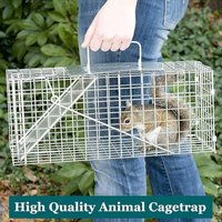 Animal Trap Cage Mousetrap Safe Firm Iron Net,Household Catcher Mouse,For Humane Rat Trap,Stray Cat Foldable Catch& Animal Resc
