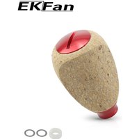 EKFan New 42MM Cork 10G Knob Suit for 4MM axle 7x4x2.5MM Bearings Bastcast Spinning Reel Handle DIY