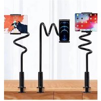 Gooseneck Tablet Holder Flexible Arm 360 Rotate Support Clip Mobile Phone Bracket Desktop Lazy Stand For iPad iPhone Xiaomi Kit