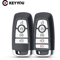 KEYYOU 4/5 Tasten Fernbedienung Auto Schlüssel Shell Für Ford Fusion Mondeo Mustang Explorer Edge 2015 2016 2017 2018 Fob Shell schützen