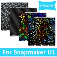 Double Sided Smooth PEO PET PEY Sheet For Snapmaker U1 Build Plate 270x270mm Textured PEI Spring Steel Plate For Snapmaker U1