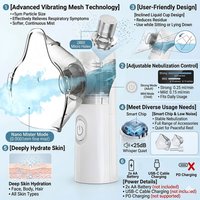Portable Silent Nebulizer Medical Mesh Inhaler Children Adult Kids Health Care Handheld Nebulizer Humidifier Home Nebulizer