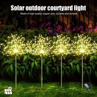 8 Lighting Modes 240/320LED Solar LED Firework Lights Waterproof Solar Outdoor Decorative Fairy String Light for Garden Lawns