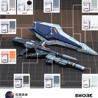RX-105 Paint GK C Series Basic Color Luster Oily SHORK Spraying Model Coloring Figure Mecha 3D Printing Accessories