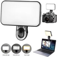 Portable Mini LED Selfie Fill Light 3 Modes Adjustable Brightness Rechargeable Clip On For Mobile Phone Laptops Live Video Light