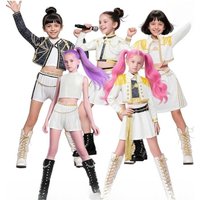 Anime KPop Zoey Lumi Girls Dress Set Demon Hunters Cosplay Costume Stage Performance Outfit Halloween Carnival Comic-con Party