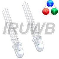 50PCS 5mm diode colorful Four feet transparent highlight color light 5mm full-color LED RGB red/green/blue Common Cathode/Anode