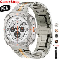 Case+Strap For Samsung Galaxy Ultra 2025 Stainless Steel WatchBand Metal Cover Screen Protector for Galaxy Ultra 47 Men Bracelet