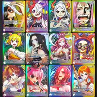 DIY One Piece OPCG English Boa Hancock Nami Robin Betty Reiju Perona Yamato Uta Pudding Carrot Bonney Lilith Game Flash Card Toy