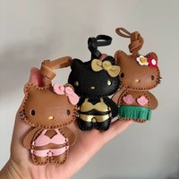 Pu Leather Pendant Sweet And Personalized Bikini Doll Keychain High-End And Personalized Car Pendant Gift For Girlfriend