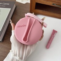 Pink Wallet Coin Purse Bag Rhode Case For iPhone 12 13 14 15 16 17 Pro Max Air Girl Gift Silicone Wallet Packet Box Cute Cover