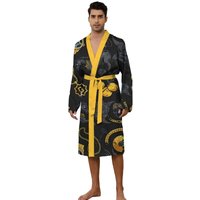 Men's Robes 2025 new home casual nightgown 3D digital printed watch horse Bathrobe men suitable for all seasons Shower robe