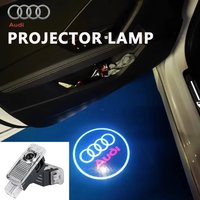 2PCS Audi Car Door Logo Light A3 A4 B8 8P A6 C7 A5 Q5 B7 B6 B9 SLINE QUTTRO RS Q3 Q7 S3 S4 S5 S6 S8 Led HD Projector Shost Lamp