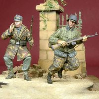 1/35 Resin Model Figure Kits GK , Two People,No Scene,Military Theme,Unassembled And Unpainted,301RPC