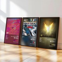 Poster Self-adhesive Art Waterproof Paper Sticker Coffee House Bar Room Dave Album