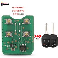 jingyuqin Car Key Circuit Board For Ford C-Max Edge Escape Explorer Fiesta Focus Transit 4Buttons 315MHZ CWTWB1U793