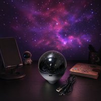 LED Star Projector Lamp Ceiling Stars And Moon with Sound Control Red Energy Bedroom Decorative Light USB Charging Star Ceiling
