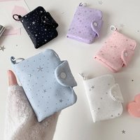 Y2K Star Small Wallet for Women Mini Short Card Holder Purse with Pendant Cute Girl Coin Bag Female Fashion Birthday Gift