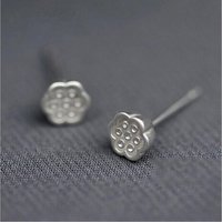 New Creatie Fashion Lotus Root 925 Sterling Silver Jewelry Personalized Simple Stud Earrings E179