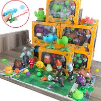 New Plants Vs Zombies 2 Soft Silicone Playset Cactus Peashooter Coconut Cannon Interactive Educational Toy Figure Kids Gifts