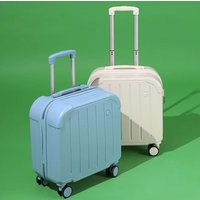 Small Fresh Style 18 Inch Cute Trolley Luggage, Password Lock Carry-on Suitcase for Men & Women