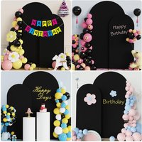 1pc High Elasticity U Arch Backdrop Cover, Semi-Circular Photography Background Cloth for Wedding Birthday Party Decor