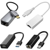 USB Network Adapter RJ45 USB-C Network cable USB Gigabite Ethernet Adapter 100Mbps Realtek USB to RJ45 network adapter for Macs