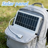 Waterproof 5V 5W Solar Panel Portable USB Charger for Hiking Camping Phone Charging Bank Lightweight Outdoor Power Supply