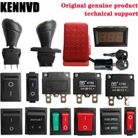 Children Electric Ride on Car Forward Backward Handle Pedal Power Start High Low Speed Fuse Charger Port Voltage Display Switch