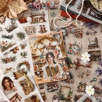Journal GO 20pcs Dual Material Kawaii Stationery Stickers Honey Glaze Fragrance Diary Planner Decorative Mobile Craft diy Decals