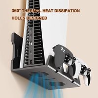 New 2In1 Gaming Headphone Stand,Wall Mount Bracket for Ps5,Ps4 Series,Can Hold Two Controllers,ies,Can Hold Two Controllers