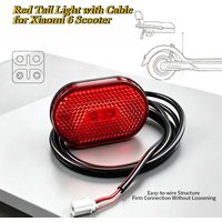Rotes Rücklicht mit Kabel für Xiaomi 6 Roller, Bremswarnleuchte, LED-Ersatzteil