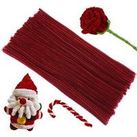 100/200/300 Pcs Creative Crafting Pipe Cleaners Supplies for DIY Crafts, Chenille Stems Pipe Cleaners for Flowers