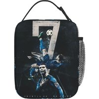 The Legend Footballer CR7 Insulated Lunch Bag Thermal Bag Meal Container Soccer Large Tote Lunch Box Girl Boy School Travel