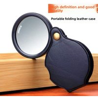 10X Small Magnifying Glasses For Kids Senior Pocket Magnifier 50mm Jewelry Reading Close Work Folding Magnifying Magnify Glass