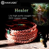 HAKUGEI Healer Litz high purity oxygen-fee OCC copper cable 3.5 2.5 4.4 mmcx 0.78 qdc