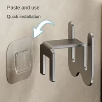 Bathroom Slipper Rack Slippers Hanging Shelf Storage Organizer Multifunctional Toilet Shoes Rack Simple Bathroom Storage Hook