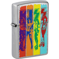 Zippo KISS Design Street Chrome Finish Lighter Windproof Collection in box