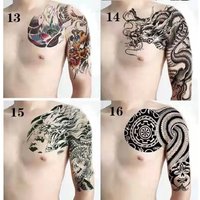 Shoulder Waterproof Temporary Tattoo Sticker Cool Dragon Body Art Fake Man Half Arm Tattoos Sleeve Men Personality Tatoo