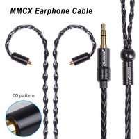MMCX Earphone Cable 8core0.78mm Silver Plated Headset Audio Jack Wire 3.5 With 2Pin MMCX Headphone Replace Cable For SE315 SE425