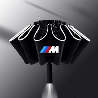 Car Umbrella With LED Flashlight Reflective Stripe Umbrella For BMW M E30 E39 E46 E90 E93 E60 F10 M5 M6 M7 X4 X5 X1 accessories