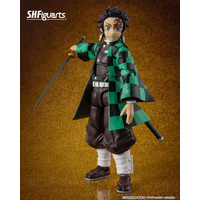 14cm Kamado Action Figure Demon Slayer Figma Dx-498 Tanjiro Movable Joints 3 Face Plates Nichirin Sword Maxfactory Figma Toys