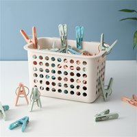 30pcs Plastic clip for drying clothes, windproof for household drying clothes, single small fixed hanger, large drying blanket